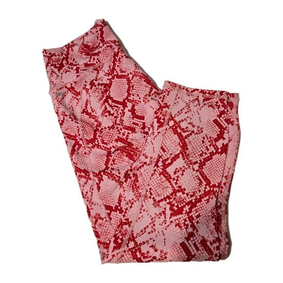 Fabletics Women's High Waisted Power Hold Snake Print Ankle Length Leggings Med - Picture 9 of 9